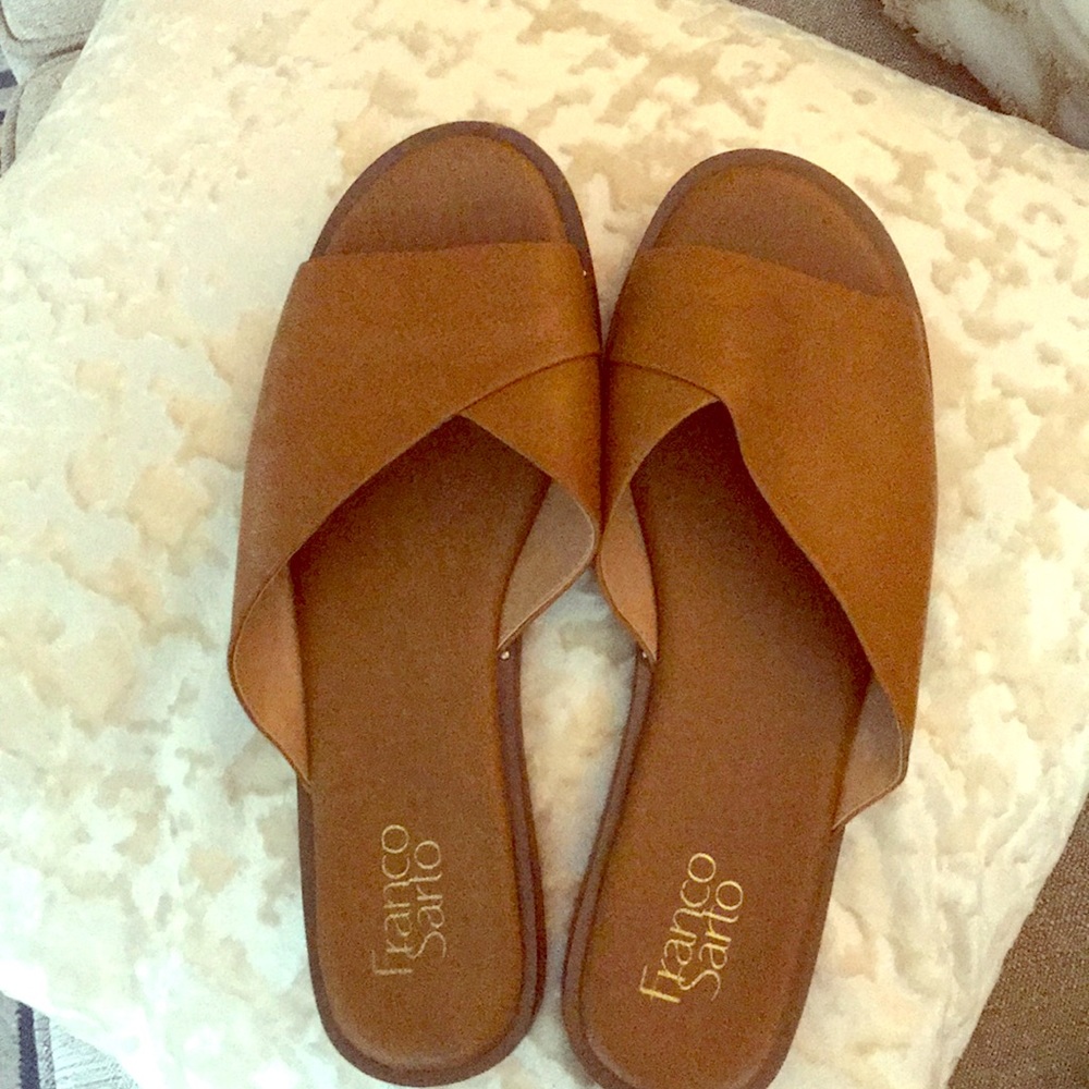 Franco Sarta Leather Slides!